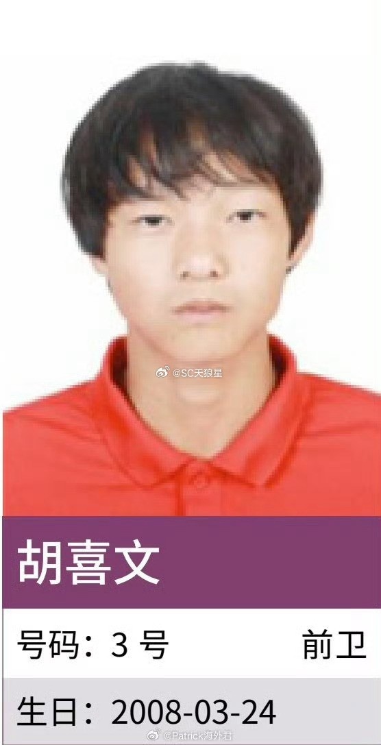 恒大足校08级边锋胡喜文转会天津津门虎,曾助U15国足东亚杯夺冠