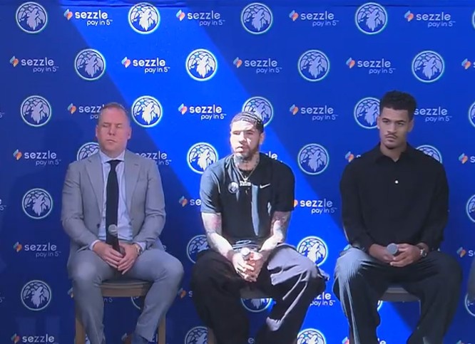 三球：天空是极限 森林狼新援发布会聊上限
