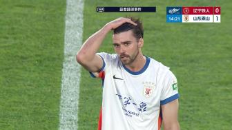 山东泰山5-1客胜辽宁铁人 泽卡双响卡扎伊什维利两球 止3轮不胜升第4