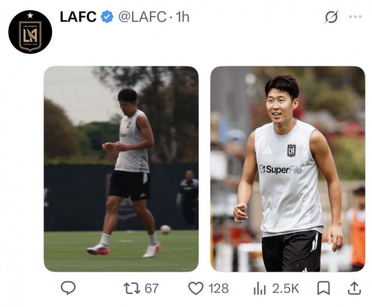孙兴慜回归合练，18日洛杉矶德比或迎首秀