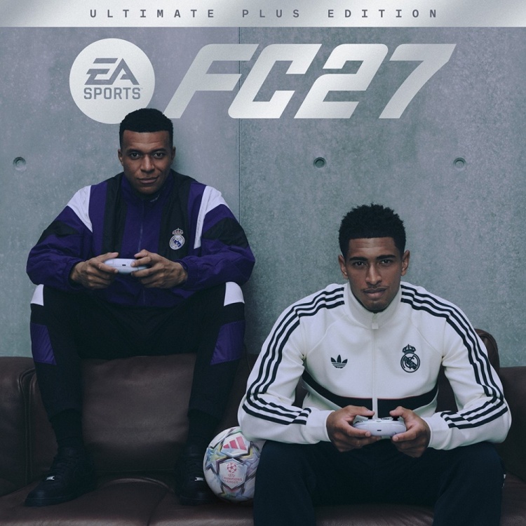 EA Sports FC27终极版PLUS封面:姆巴佩与贝林厄姆联袂登场
