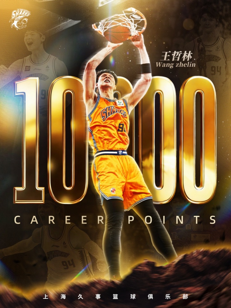 王哲林替补25+10,成CBA历史第六位万分先生